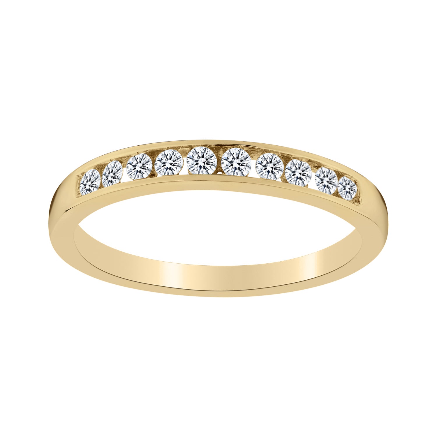 .20 Carat of Diamonds Ring Band, 10kt Yellow Gold…....................NOW
