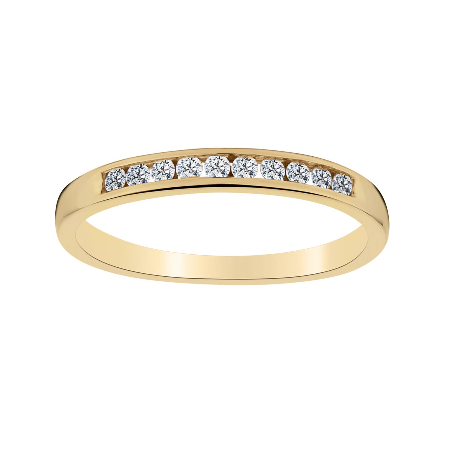 .15 Carat of Diamonds Band Ring, 10kt Yellow Gold…...................NOW