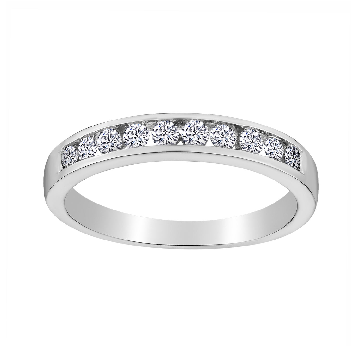 .33 Carat of Diamonds Ring Band, 10kt White Gold….....................NOW