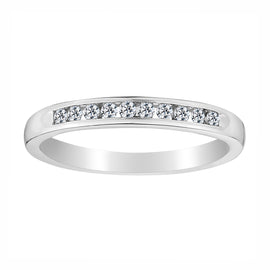.15 CARAT DIAMOND BAND RING, 10kt WHITE GOLD...................NOW - Griffin Jewellery Designs
