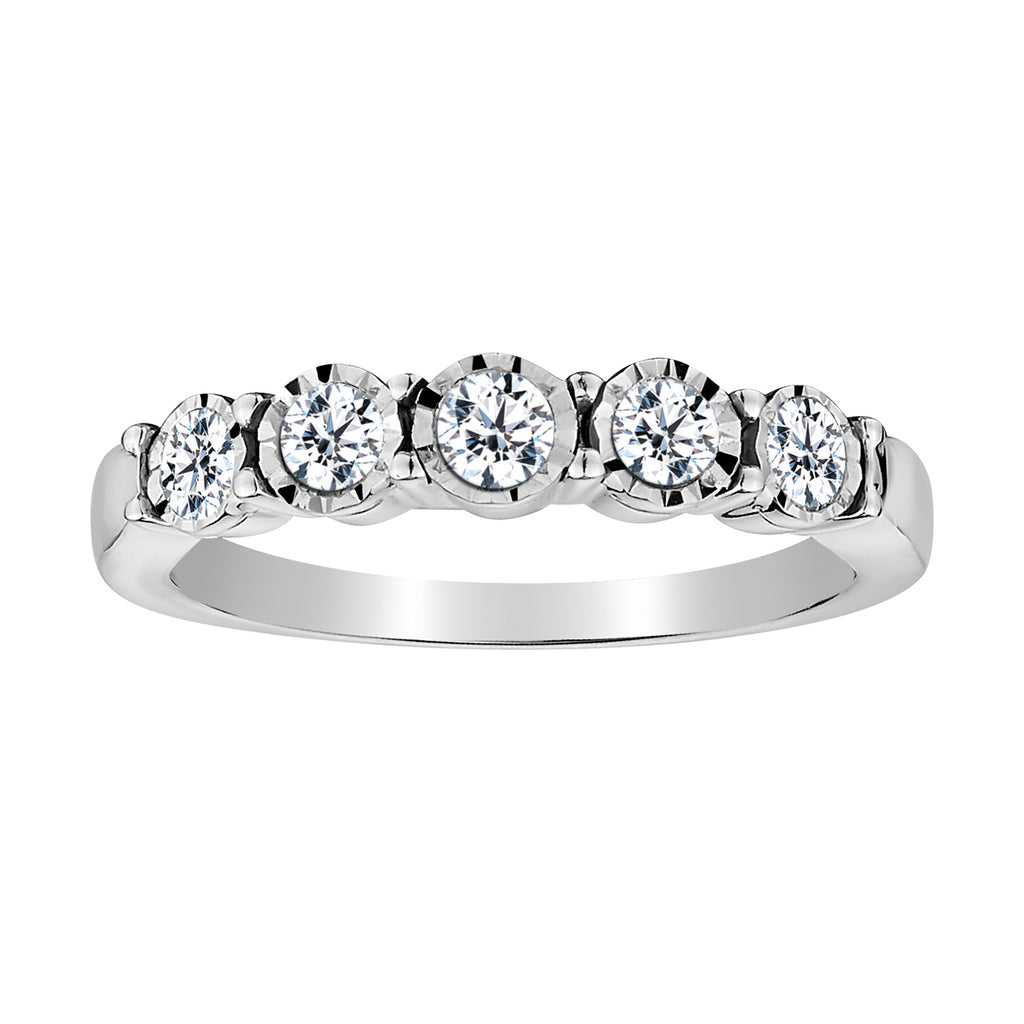 .50 Carat of Diamonds Band, 10kt White Gold…...................NOW