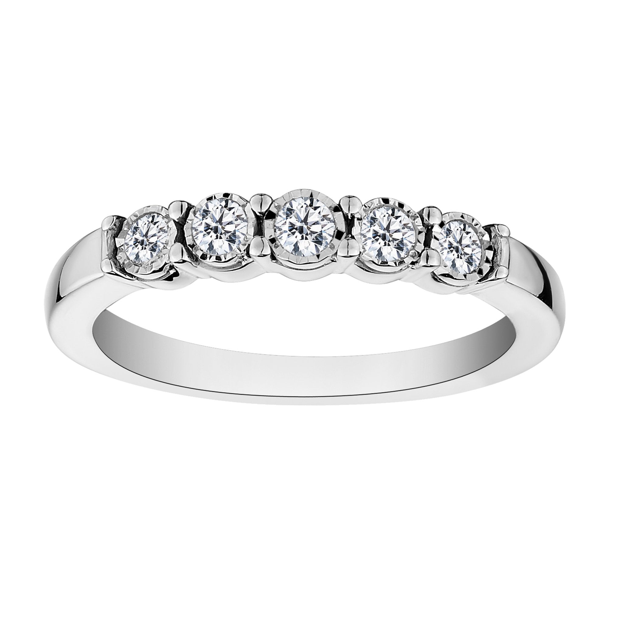 .25 CARAT DIAMOND FIVE STONE ILLUSION RING, 10kt WHITE GOLD....................NOW - Griffin Jewellery Designs