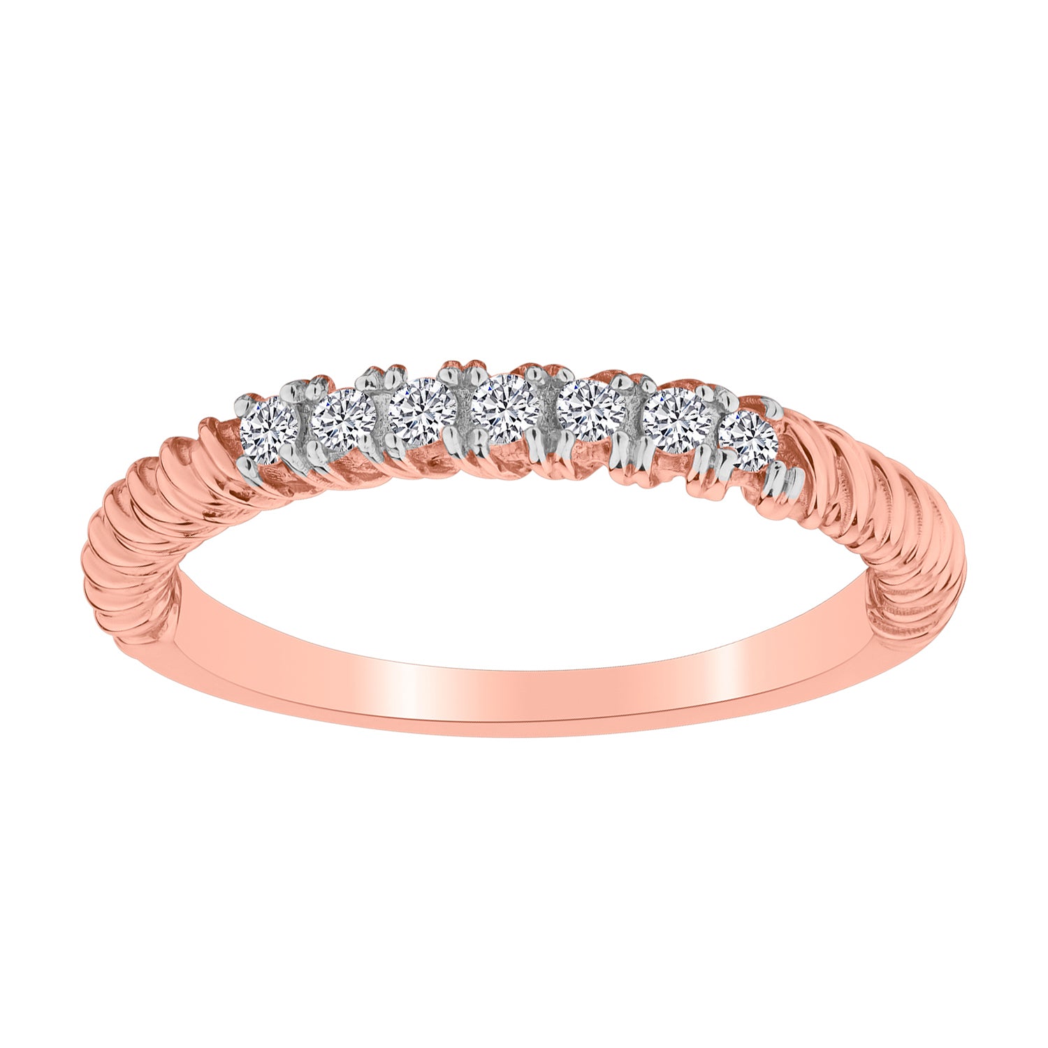 .20 CARAT DIAMOND STACKER RING, 10kt ROSE GOLD….....................NOW - Griffin Jewellery Designs
