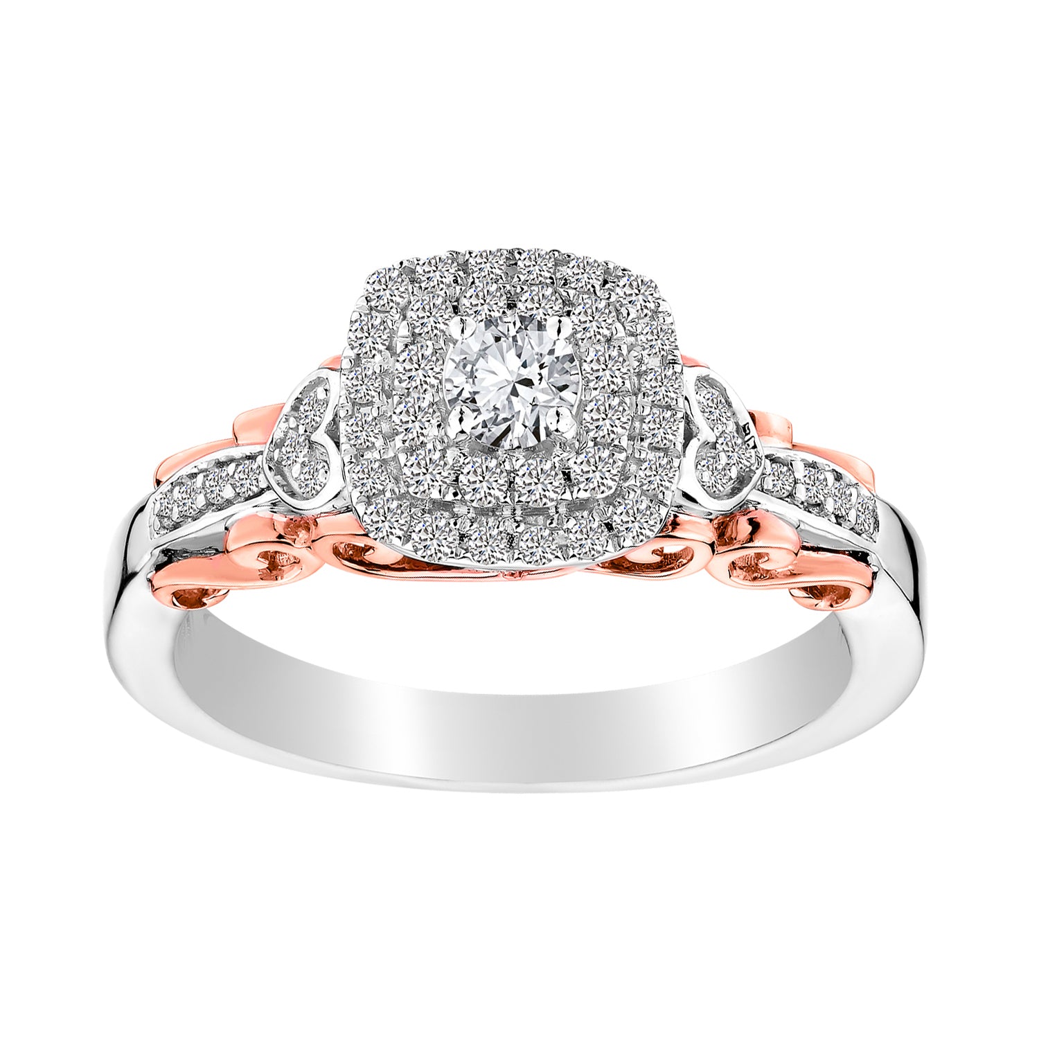 .40 Carat Diamond Ring, 10kt White & Rose Gold (Two Tone) - Griffin Jewellery Designs