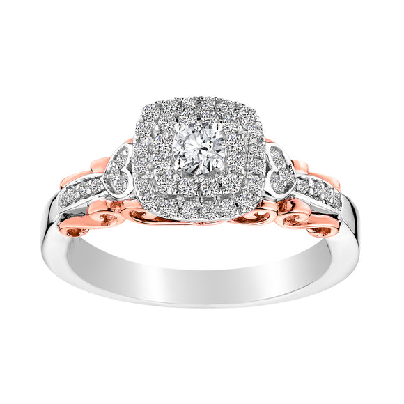 .40 Carat Diamond Ring, 10kt White & Rose Gold (Two Tone) - Griffin Jewellery Designs