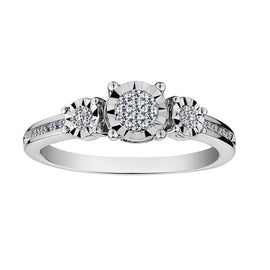 .10 Carat "Past, Present, Future" Diamond Ring, 10kt White Gold....................NOW - Griffin Jewellery Designs