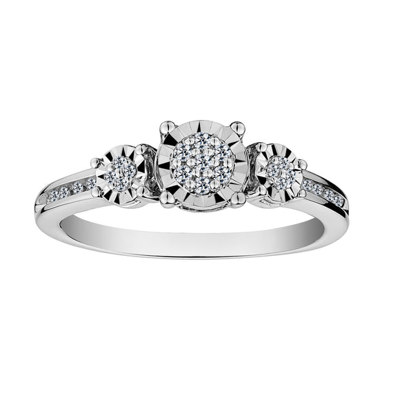 .10 Carat "Past, Present, Future" Diamond Ring, 10kt White Gold....................NOW - Griffin Jewellery Designs