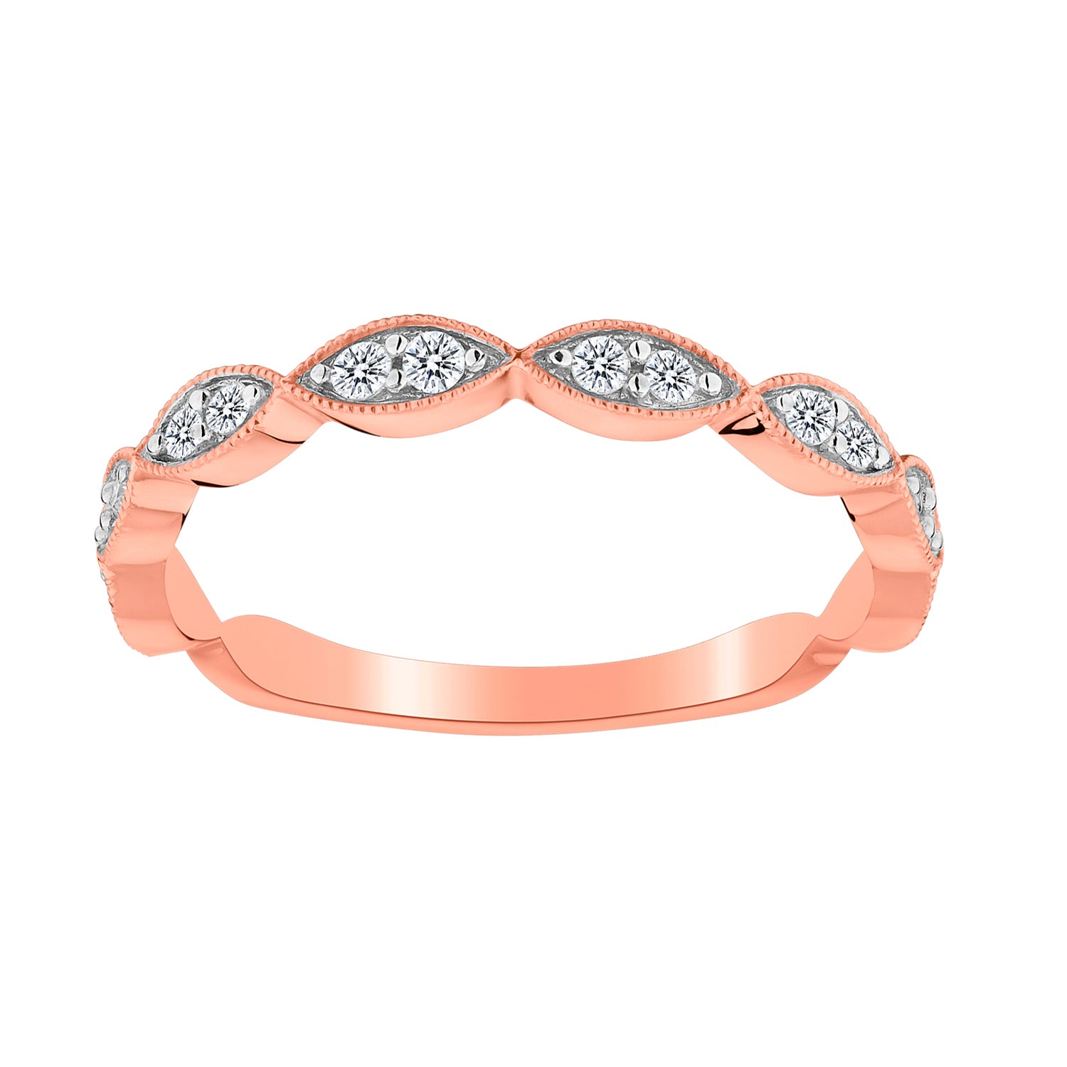 .17 CARAT DIAMOND STACKER RING, 10kt ROSE GOLD...................NOW - Griffin Jewellery Designs