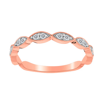 .17 CARAT DIAMOND STACKER RING, 10kt ROSE GOLD...................NOW - Griffin Jewellery Designs