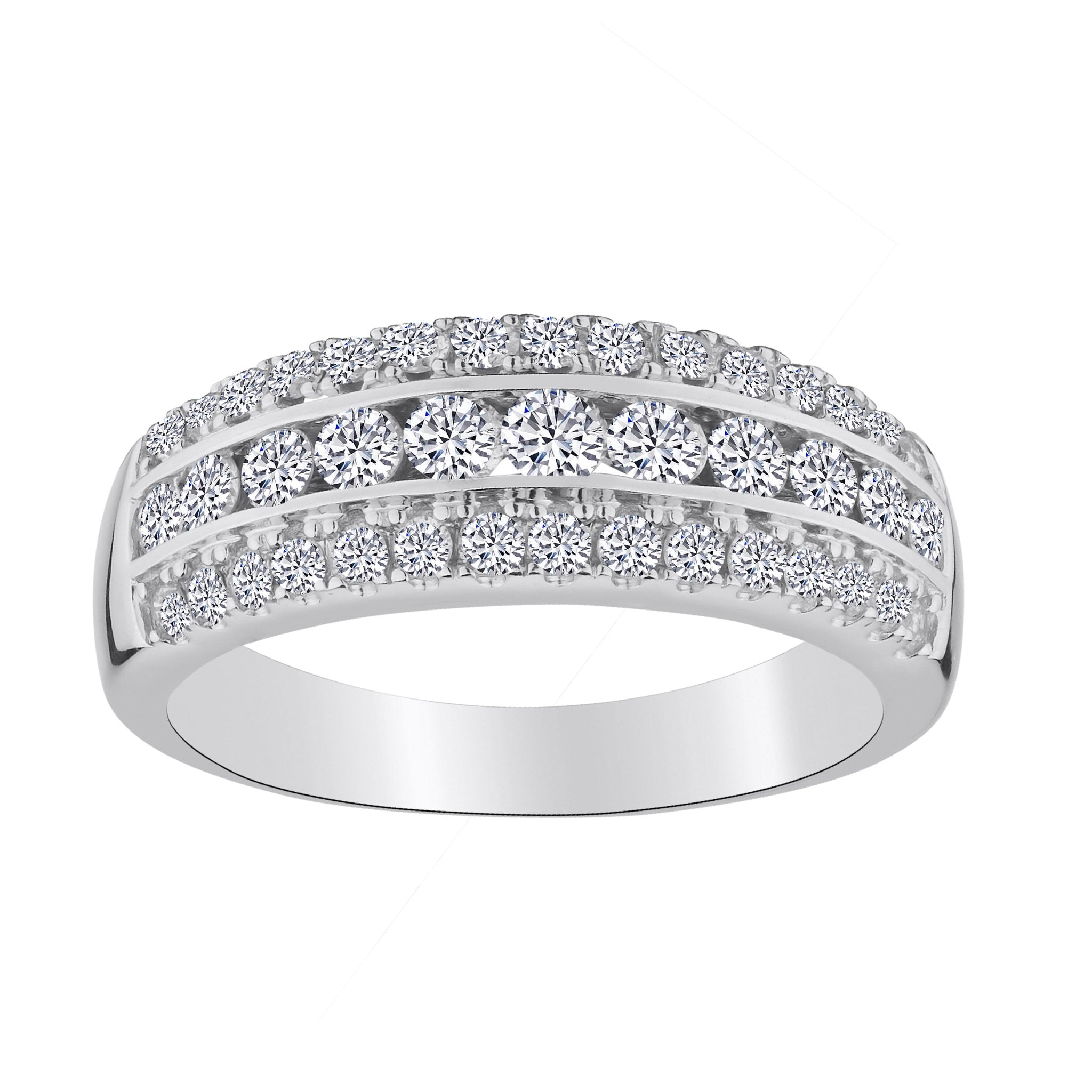 .75 Carat Diamond Anniversary Ring,  10kt White Gold. Fashion Rings - Griffin Jewellery Designs