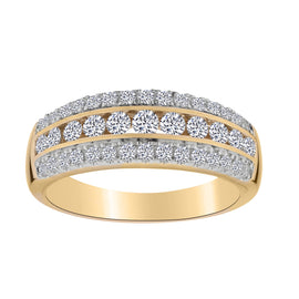 .75 CARAT DIAMOND ANNIVERSARY RING, 10kt YELLOW GOLD. Fashion Rings - Griffin Jewellery Designs