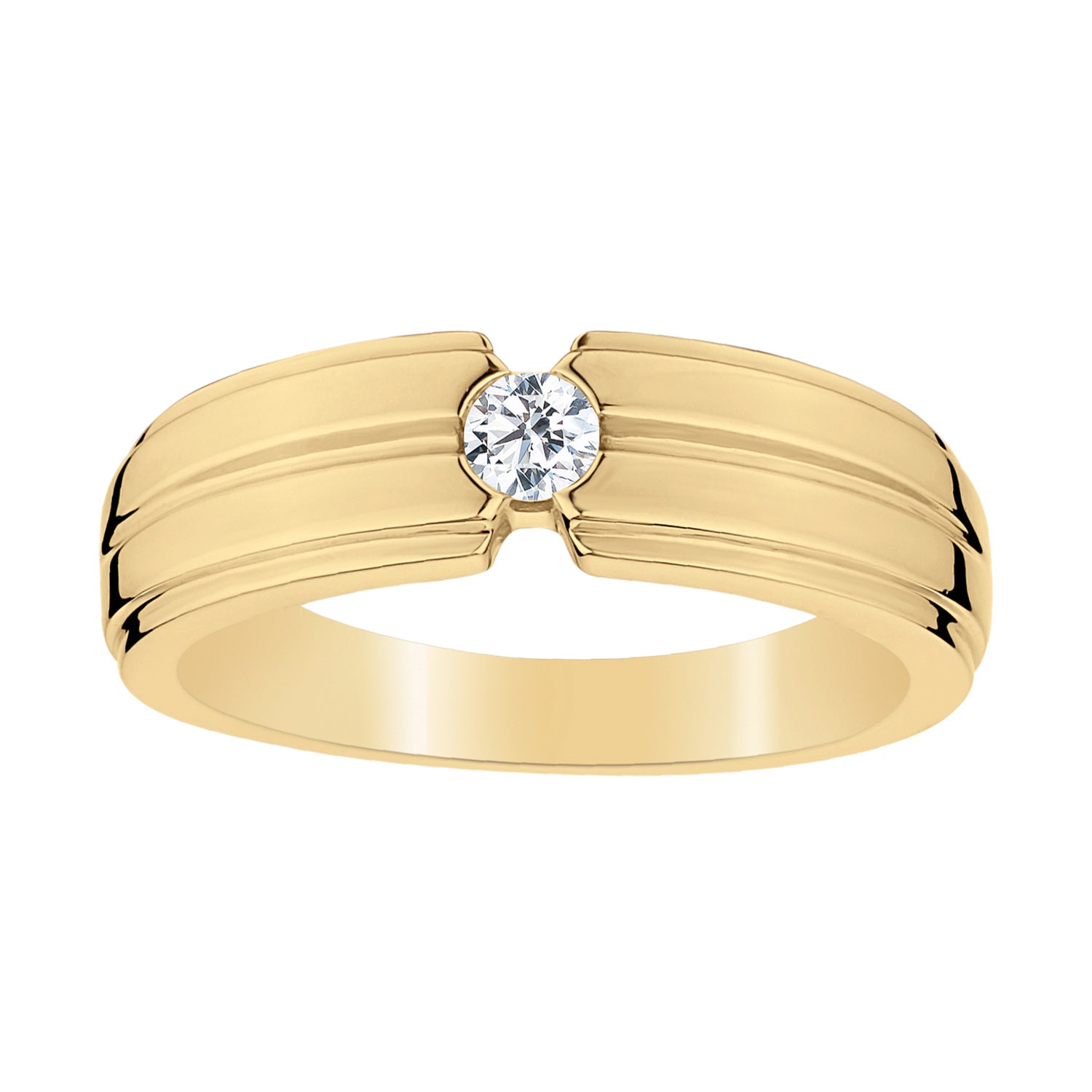 .20 CARAT DIAMOND GENTLEMAN'S SOLITAIRE RING, 10kt YELLOW GOLD....................NOW - Griffin Jewellery Designs