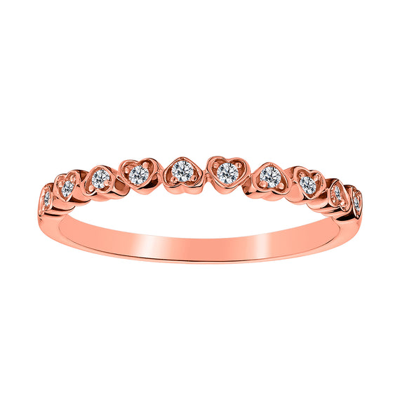 .10 CARAT DIAMOND "HEARTS" RING, 10kt ROSE GOLD…....................NOW - Griffin Jewellery Designs