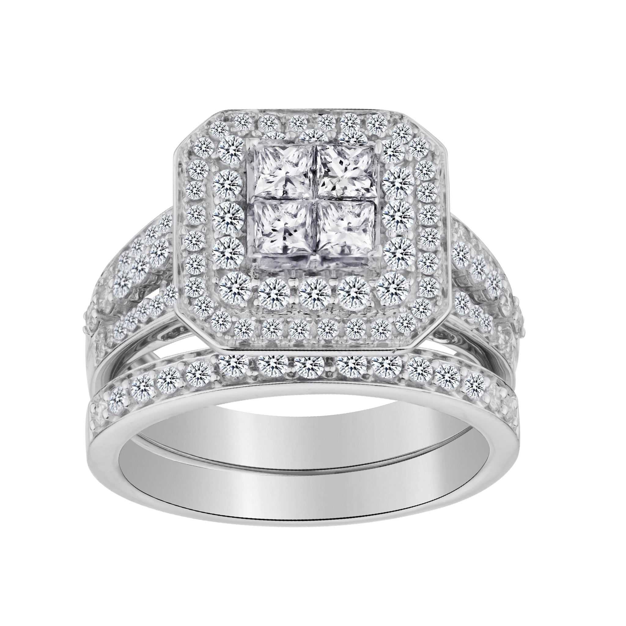 1.50 CARAT DIAMOND ENGAGEMENT RING SET, 14kt WHITE GOLD…...................NOW - Griffin Jewellery Designs