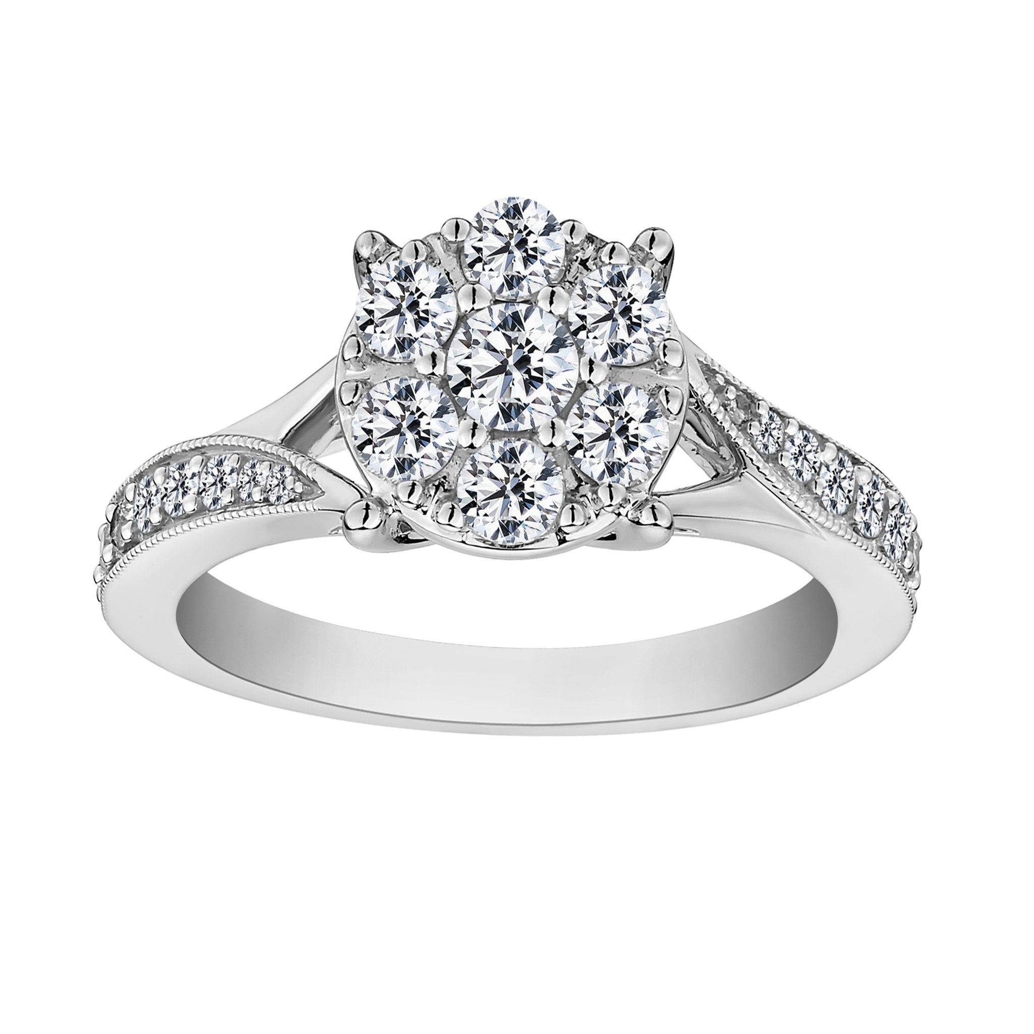 1.00 CARAT DIAMOND RING, 10kt WHITE GOLD - Griffin Jewellery Designs