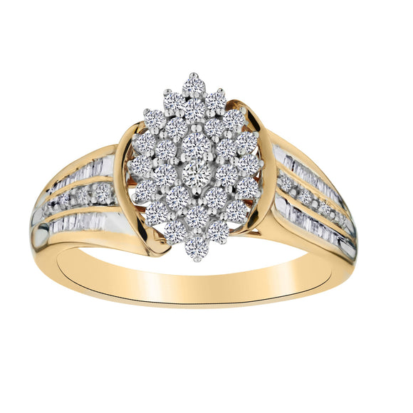 .50 CARAT DIAMOND RING, 10kt YELLOW GOLD. Fashion Rings - Griffin Jewellery Designs