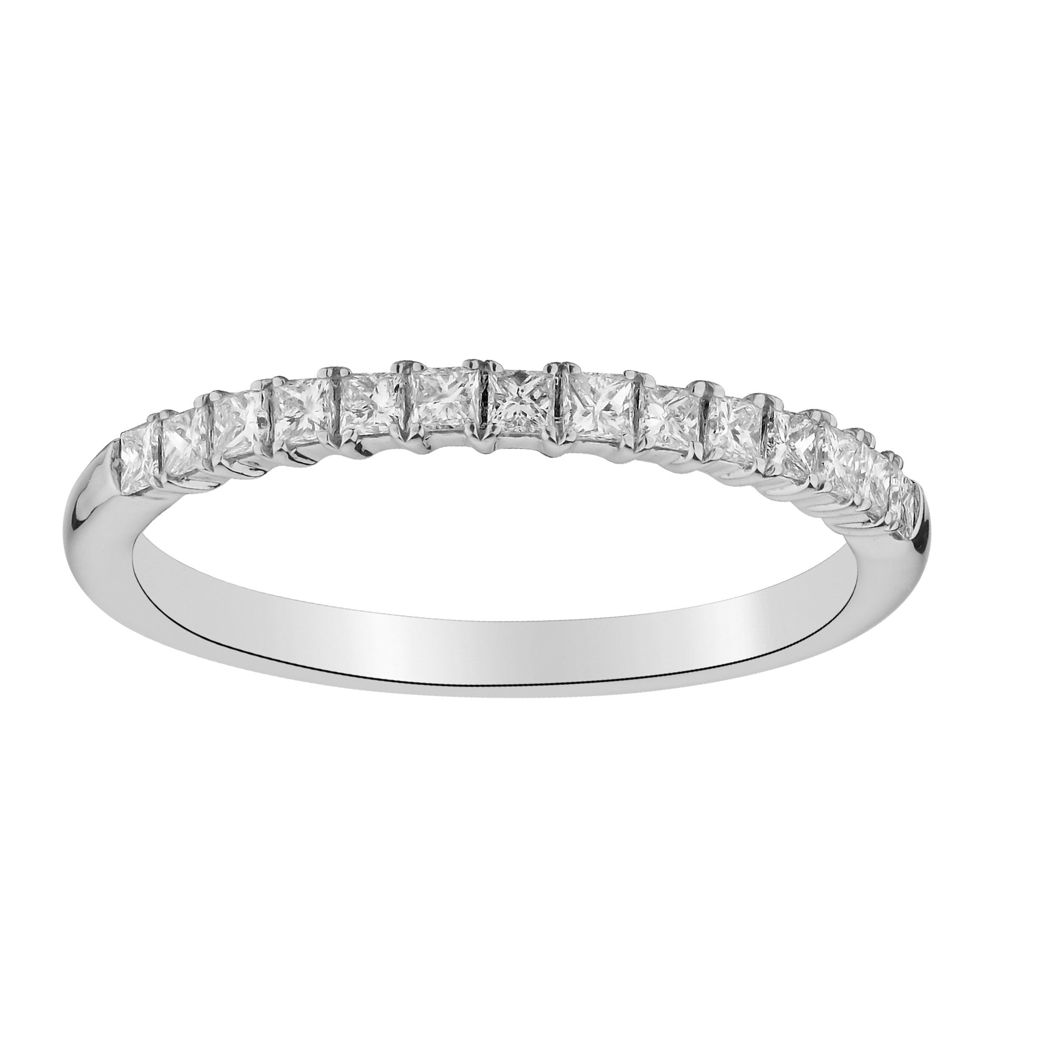 .75 Carat Diamond Princess Ring Band, 14kt White Gold.....................NOW - Griffin Jewellery Designs