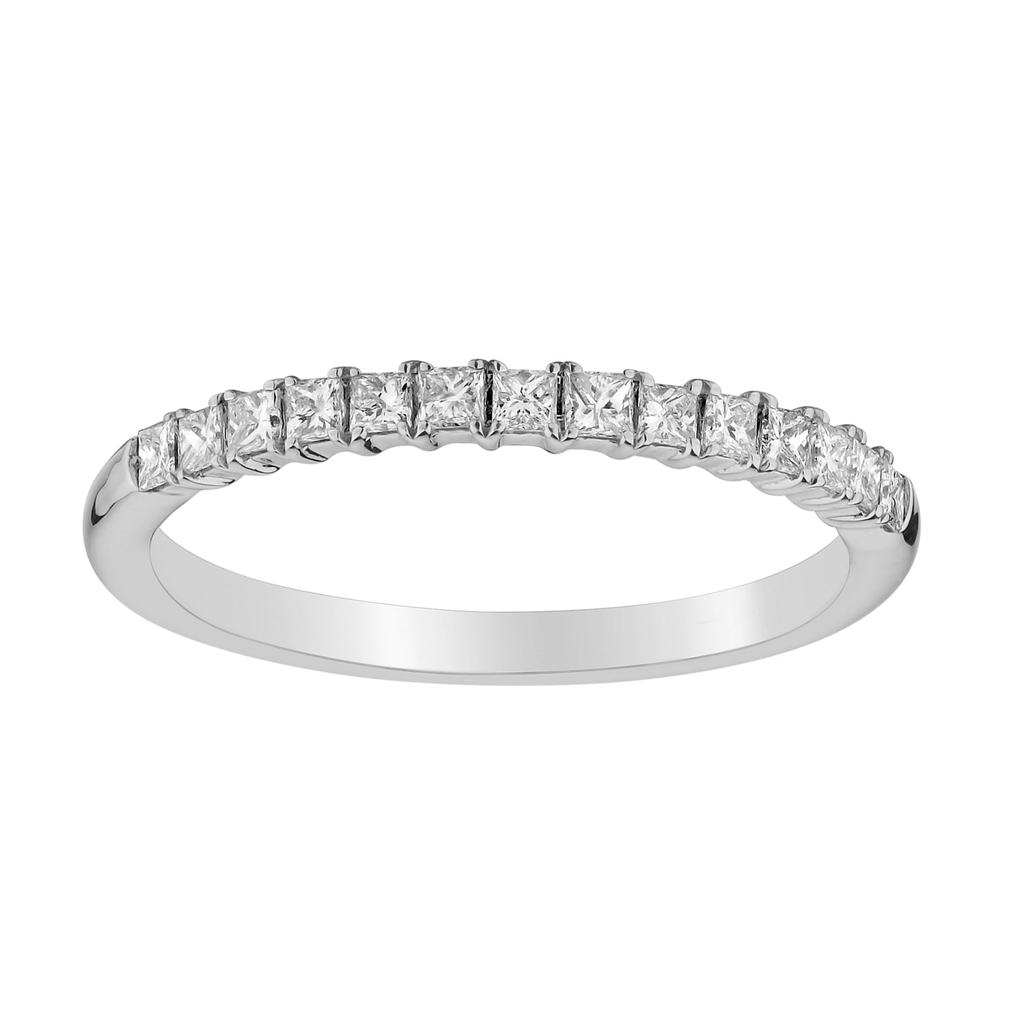 .33 Carat Diamond Princess Ring Band, 14kt White Gold........................Now - Griffin Jewellery Designs