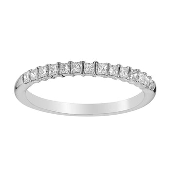 .33 Carat Diamond Princess Ring Band, 14kt White Gold........................Now - Griffin Jewellery Designs