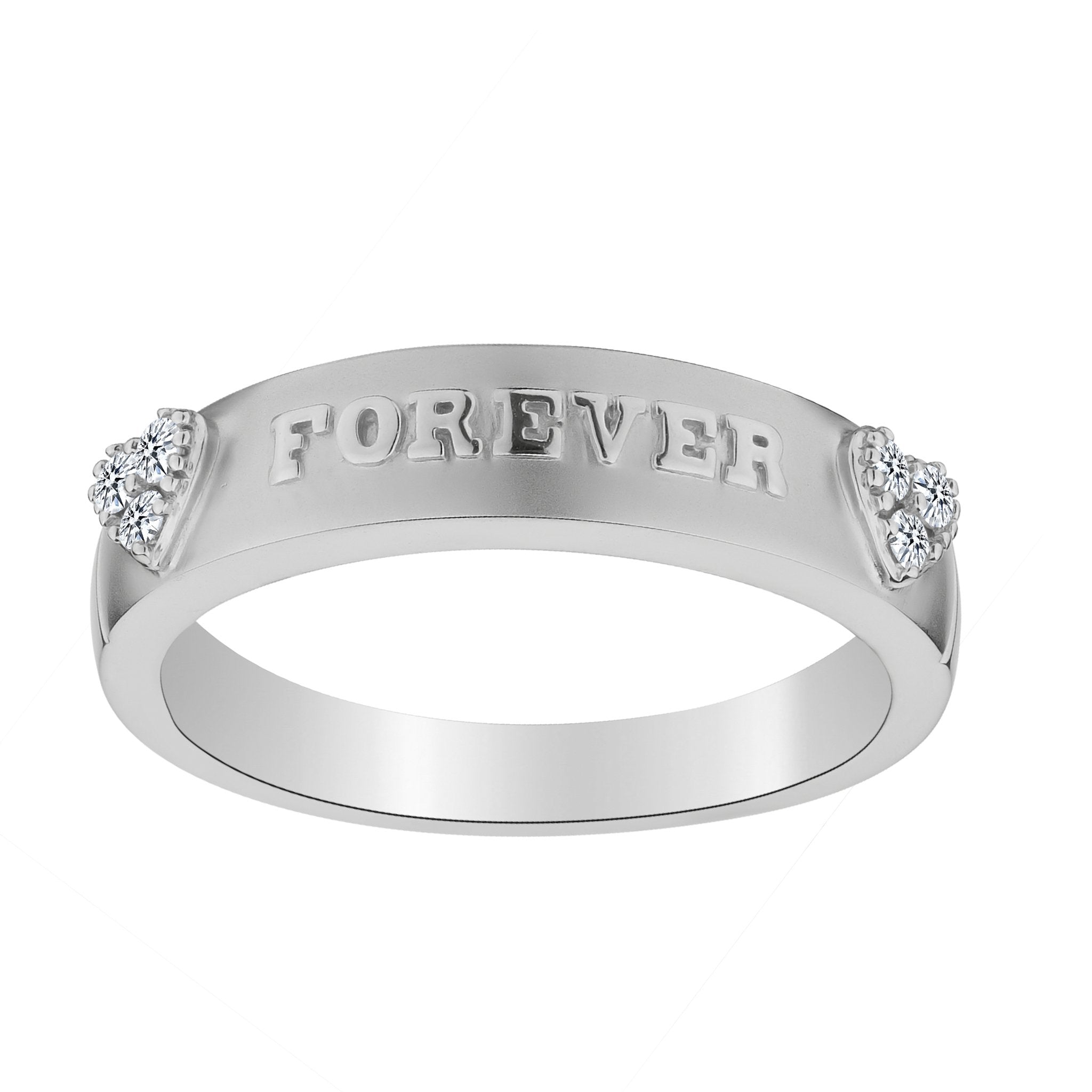 .05 CARAT DIAMOND "FOREVER" RING, 10kt WHITE GOLD...................NOW - Griffin Jewellery Designs