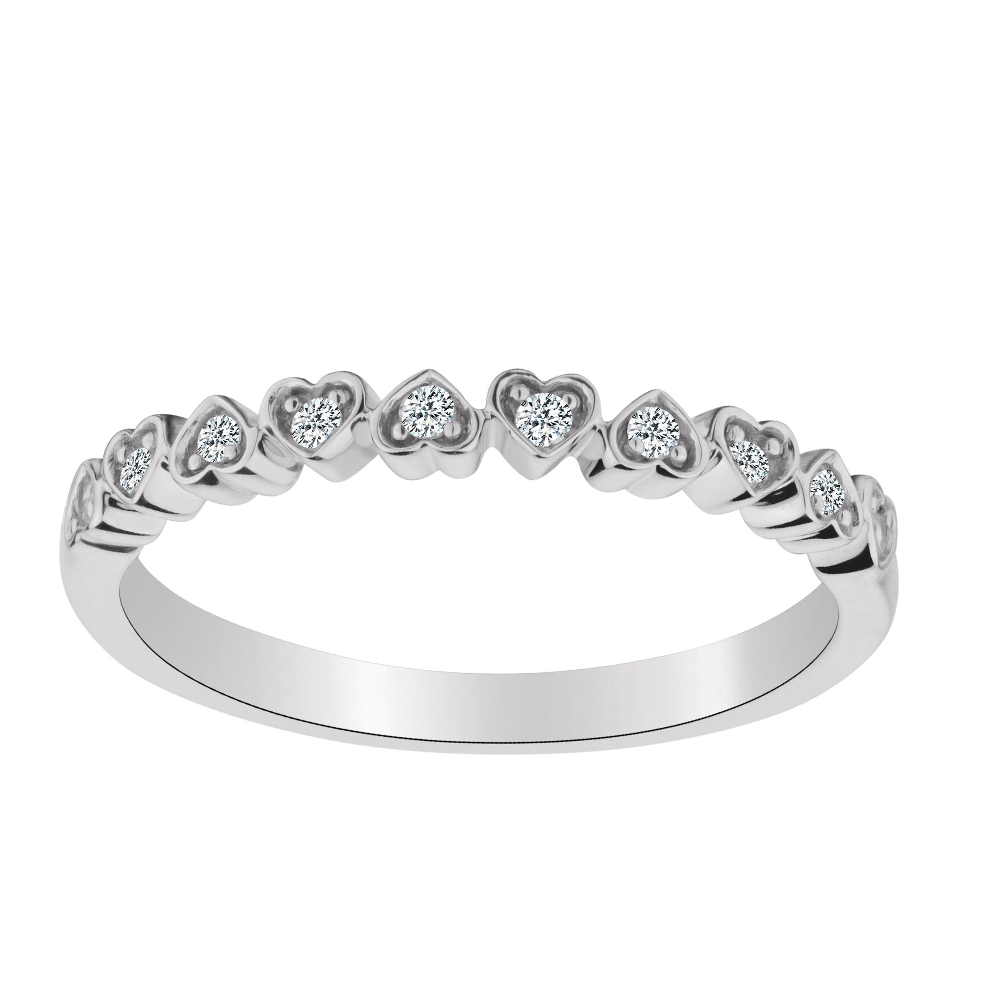.10 CARAT DIAMOND "HEARTS" RING, 10kt WHITE GOLD…...................NOW - Griffin Jewellery Designs