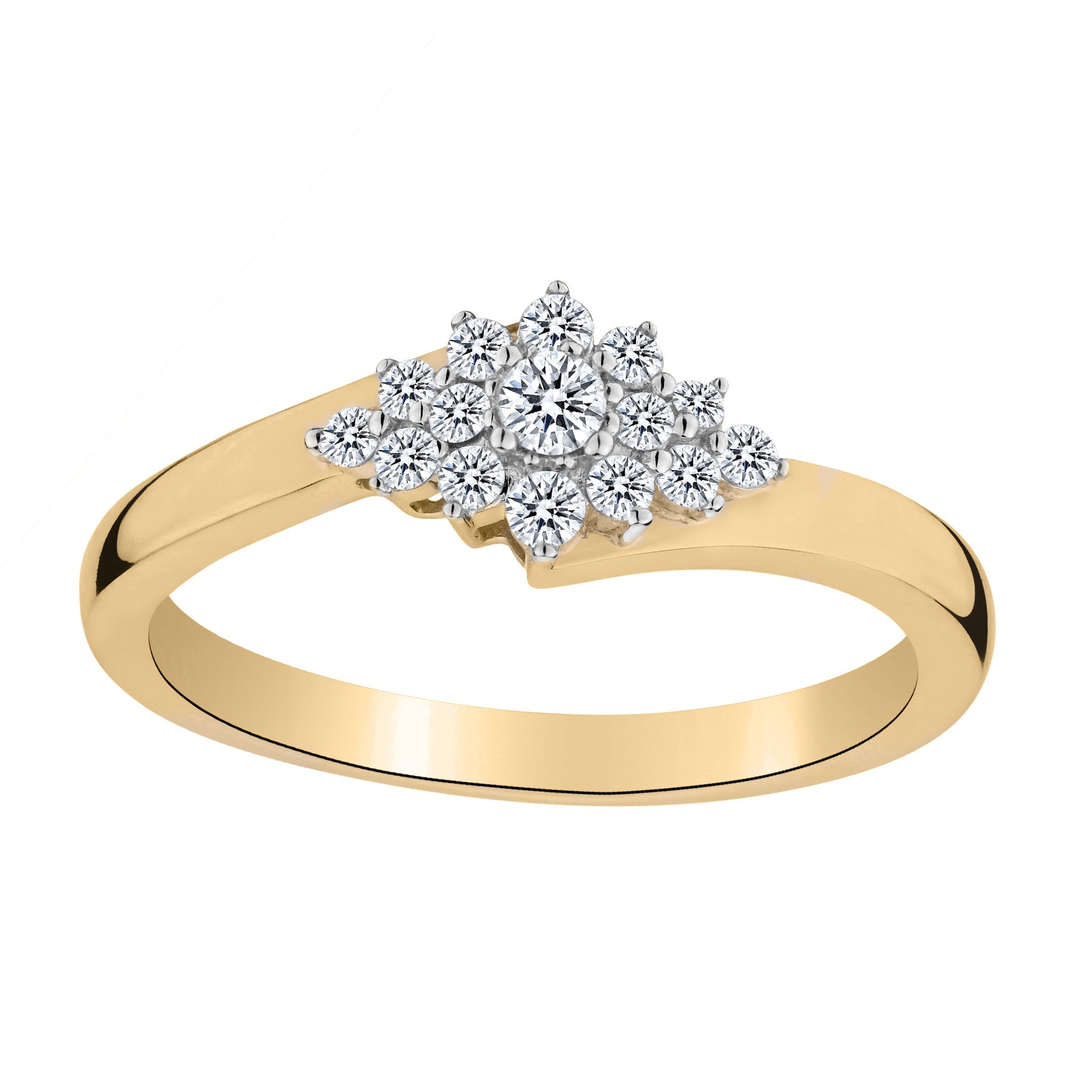 .25 CARAT DIAMOND RING, 10kt YELLOW GOLD. Fashion Rings - Griffin Jewellery Designs
