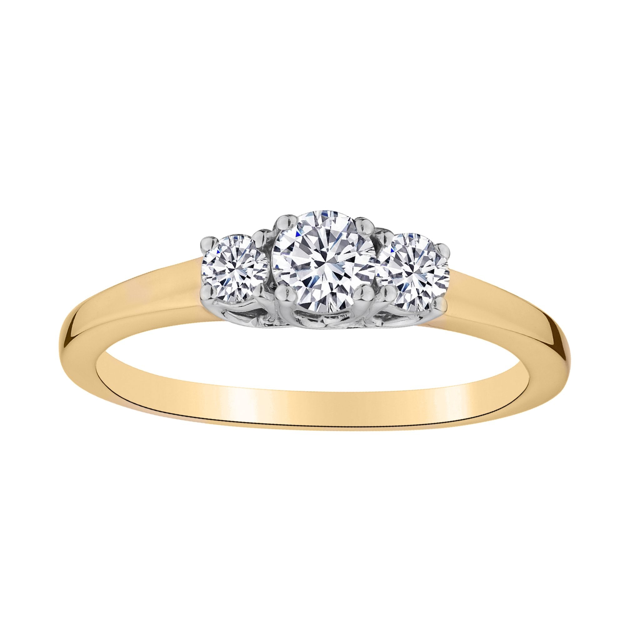 .50 Carat Diamond "Past, Present, Future" Ring, 10kt Yellow Gold…...................NOW - Griffin Jewellery Designs