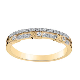 .15 CARAT DIAMOND "XOXO" RING, 10kt YELLOW GOLD…....................NOW - Griffin Jewellery Designs