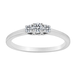 .25 CARAT DIAMOND "PAST, PRESENT, FUTURE" RING, 10kt WHITE GOLD…...................NOW - Griffin Jewellery Designs