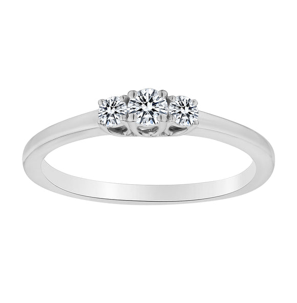 .25 CARAT DIAMOND "PAST, PRESENT, FUTURE" RING, 10kt WHITE GOLD…...................NOW - Griffin Jewellery Designs