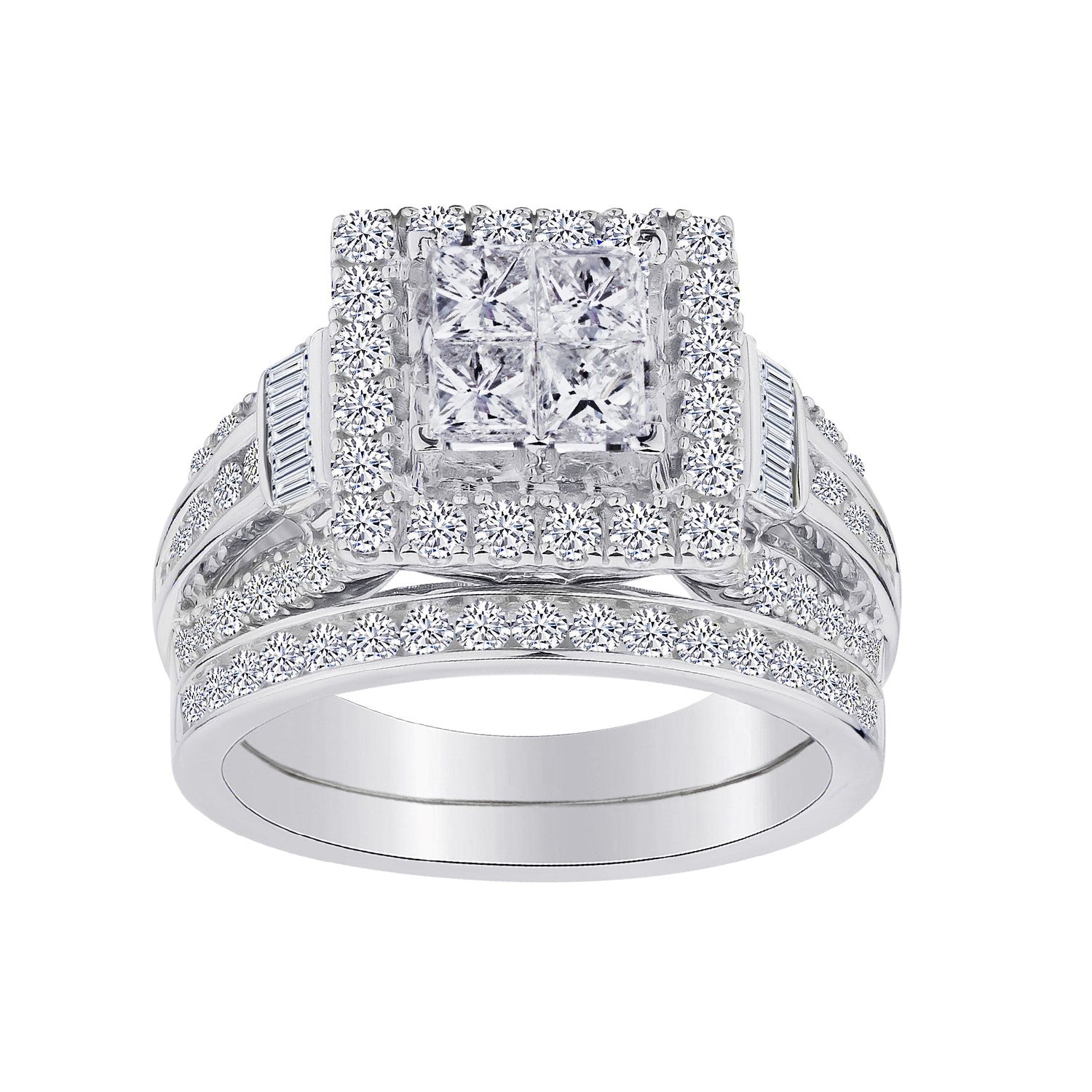 2.00 Carat Diamond Engagement Ring Set, 14kt White Gold....................Now - Griffin Jewellery Designs