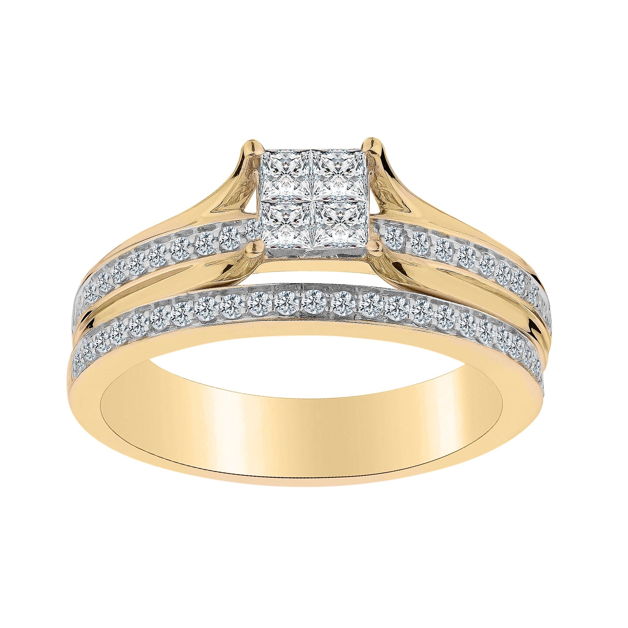 .50 CARAT DIAMOND RING SET, 10kt YELLOW GOLD - Griffin Jewellery Designs
