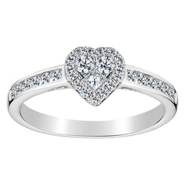 .45 CARAT "HEART" DIAMOND RING , 10kt WHITE GOLD…....................NOW - Griffin Jewellery Designs