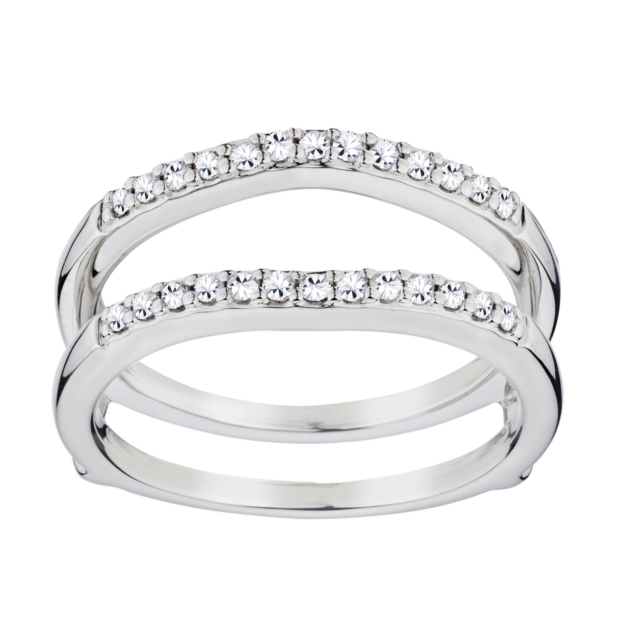.25 CARAT DIAMOND JACKET WEDDING RING BAND, 14kt WHITE GOLD....................NOW - Griffin Jewellery Designs