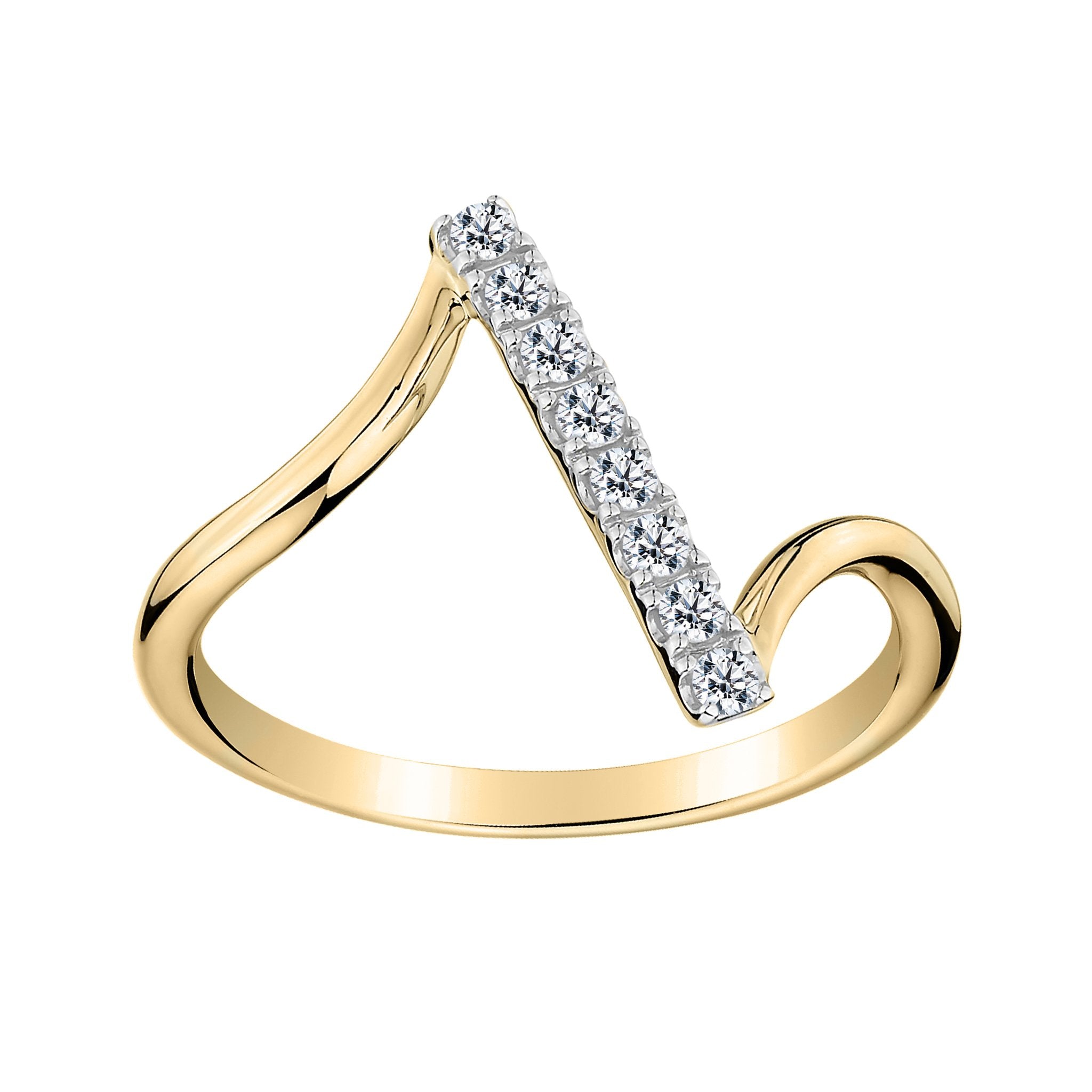 .16 CARAT DIAMOND RING, 10kt YELLOW GOLD. Fashion Rings - Griffin Jewellery Designs