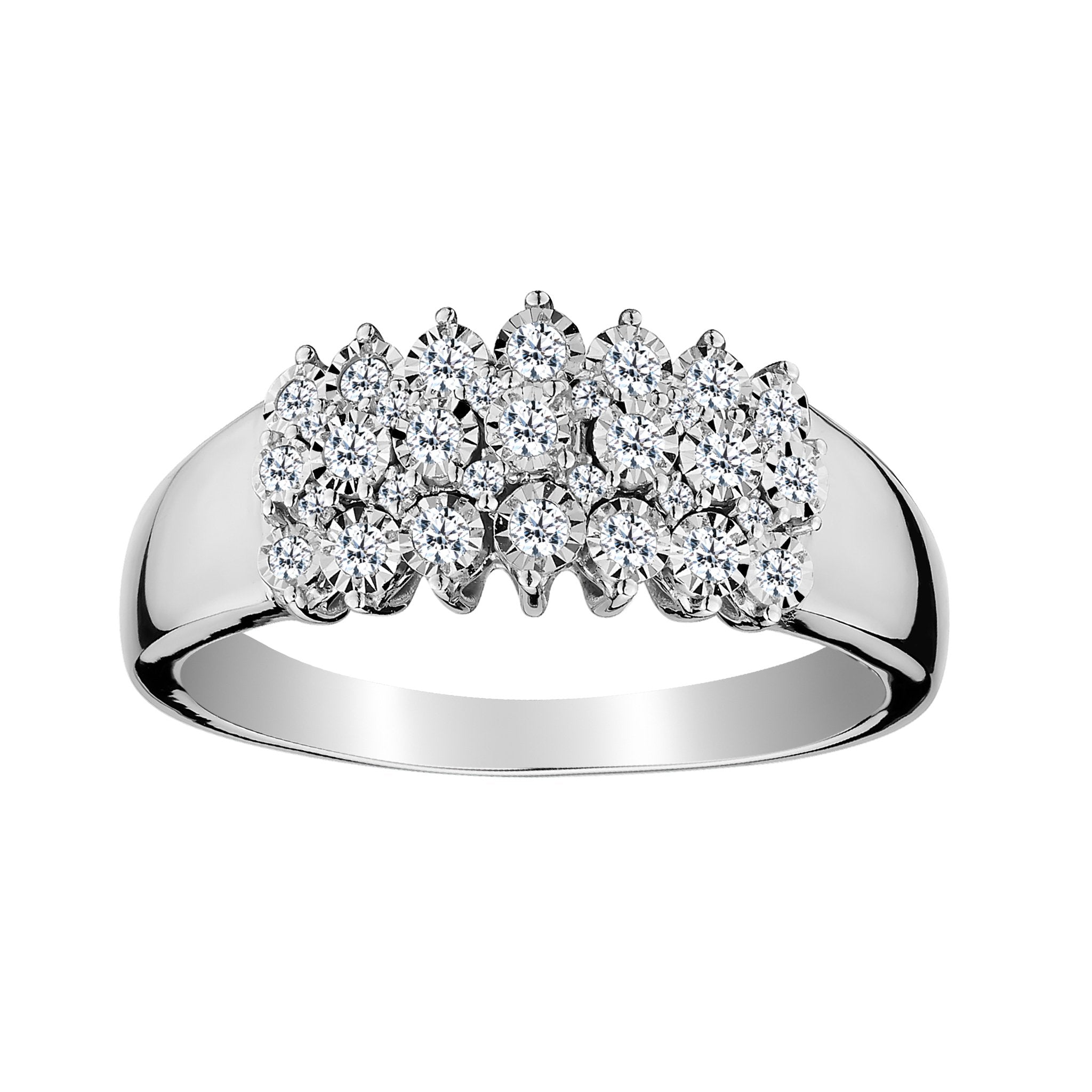 .25 CARAT DIAMOND "STAIRWAY TO HEAVEN" RING, 10kt WHITE GOLD. Fashion Rings - Griffin Jewellery Designs