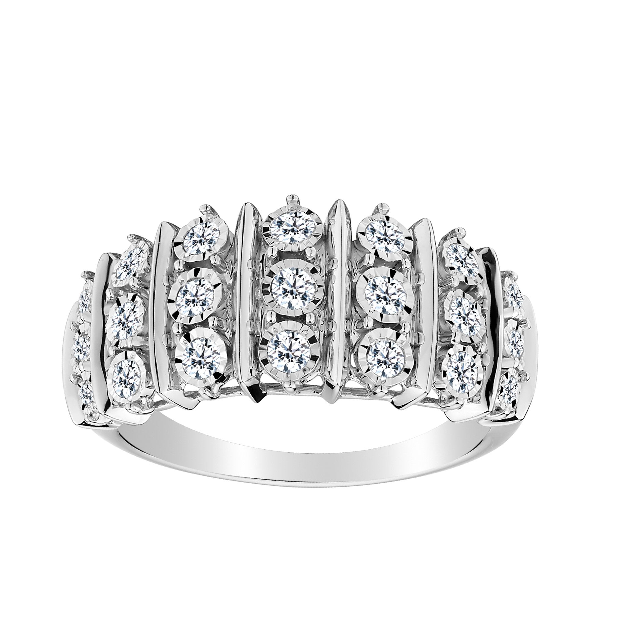 .50 CARAT DIAMOND "MIRACLE" RING, 10kt WHITE GOLD. Fashion Rings - Griffin Jewellery Designs