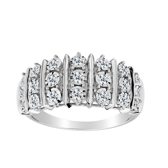 .50 CARAT DIAMOND "MIRACLE" RING, 10kt WHITE GOLD. Fashion Rings - Griffin Jewellery Designs
