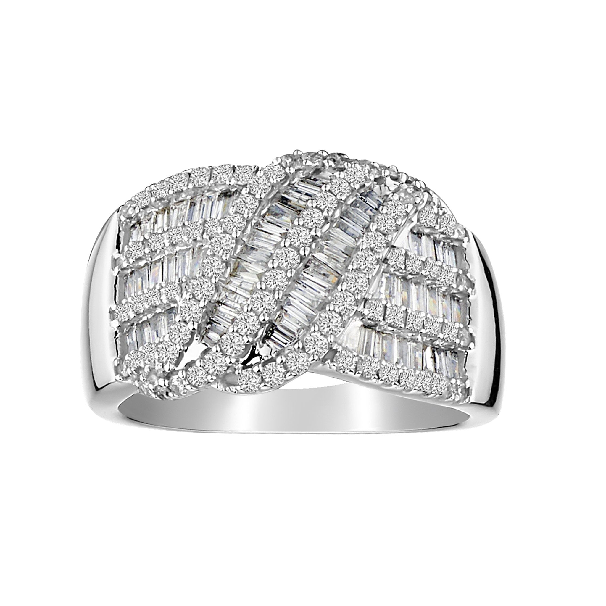 1.00 Carat Diamond Ring,  10kt White Gold. Fashion Rings. Griffin Jewellery Designs