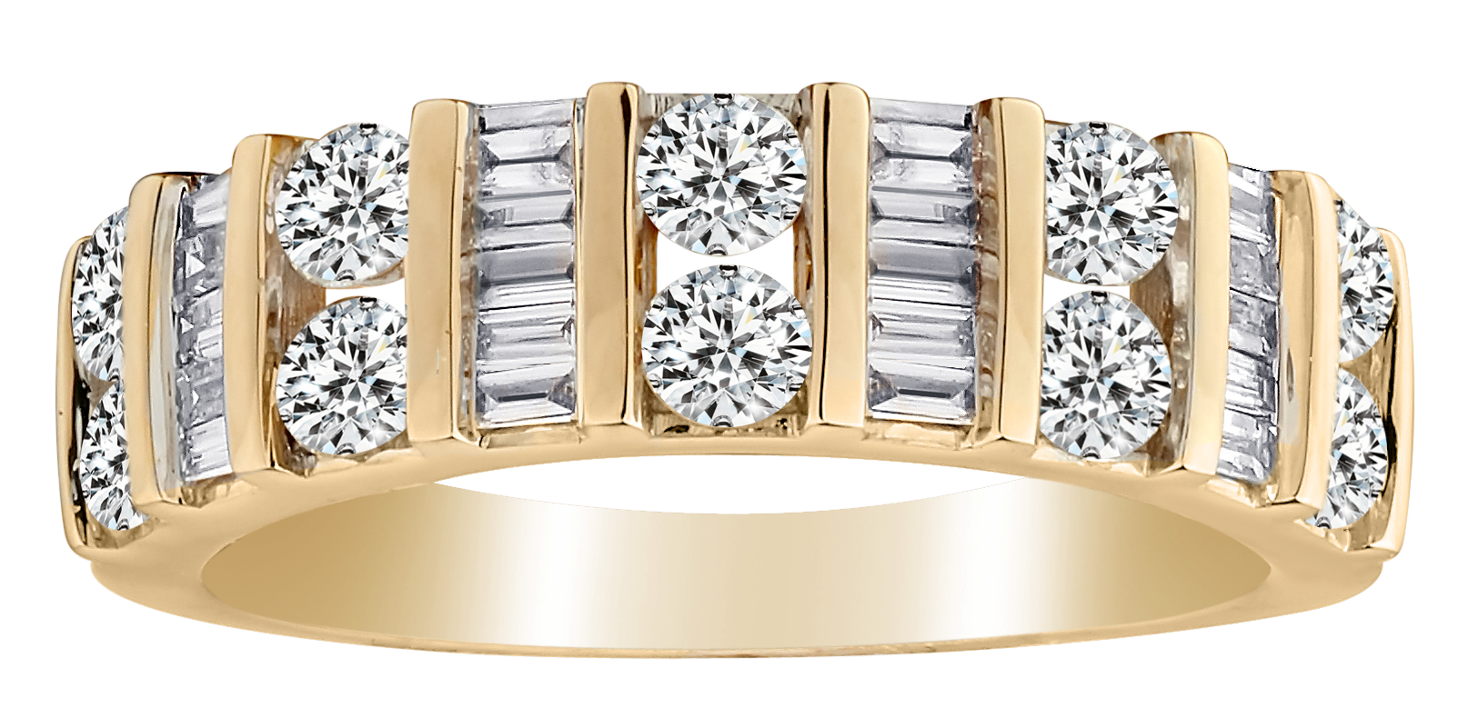 1.00 Carat Diamond Ring, 14kt Yellow Gold.......................NOW