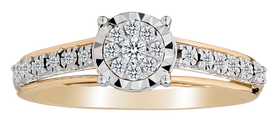 .16 Carat of Diamonds Ring, 14kt Two Tone.......................NOW