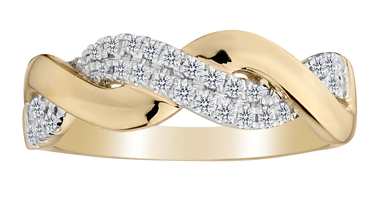 .20 Carat of Diamonds "Loves Weave" Ring, 10kt Yellow Gold.......................NOW
