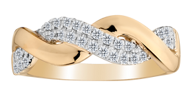 .20 Carat of Diamonds "Loves Weave" Ring, 10kt Yellow Gold.......................NOW