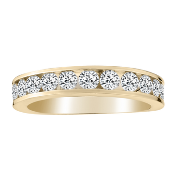 1.00 Carat of Diamonds Band Ring, 10kt Yellow Gold......................NOW