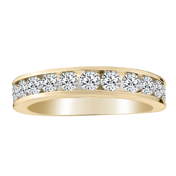 1.00 Carat of Diamonds Band Ring, 10kt Yellow Gold......................NOW