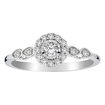.26 Carat of Diamonds Halo Ring, 10kt White Gold......................NOW - Griffin Jewellery Designs