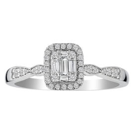 .25 Carat of Diamonds Ring, 10kt White Gold......................NOW