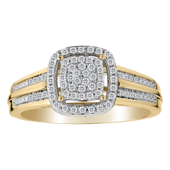 .25 Carat Diamond Ring, 10kt Yellow Gold......................NOW