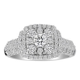 1.50 Carat Diamond Ring,  14kt White Gold. Griffin Jewellery Designs