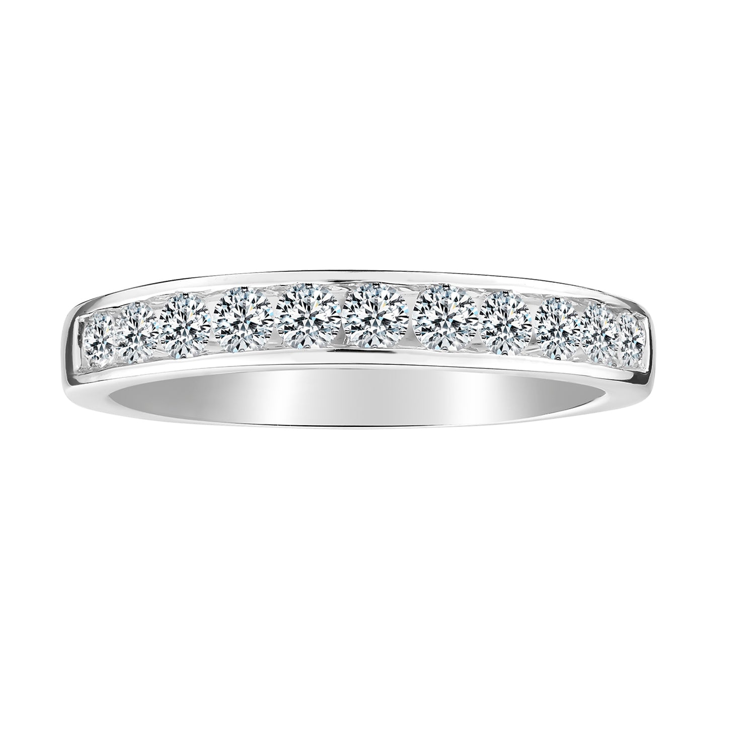 .50 Carat of Lab Grown Diamonds Band, 10kt White Gold.......................NOW